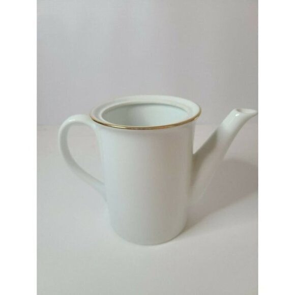 Tiffany & Co Authentic White Coffee Pot Porcelain Fine China Limoges France 5 in - Picture 5 of 9